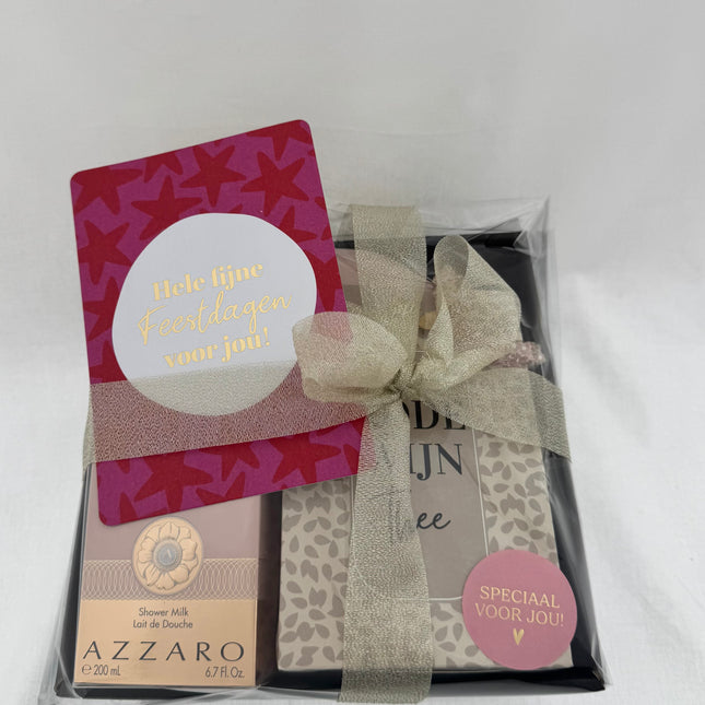 Kerst •Cadeaupakket Dames• Rode Wijn Thee Azzaro