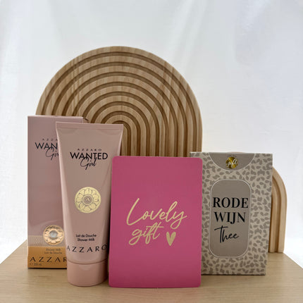 Valentijn •Cadeaupakket Dames• Rode Wijn Thee Azzaro