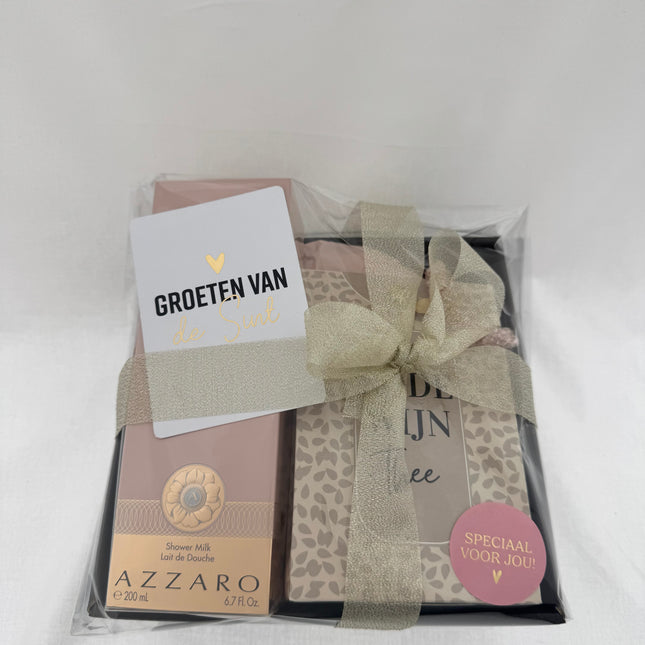 Sinterklaas •Cadeaupakket Dames• Rode Wijn Thee Azzaro