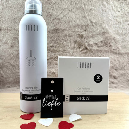 Heren Valentijn •Cadeau Vriend• Janzen Black• Kaartje Vol Liefde
