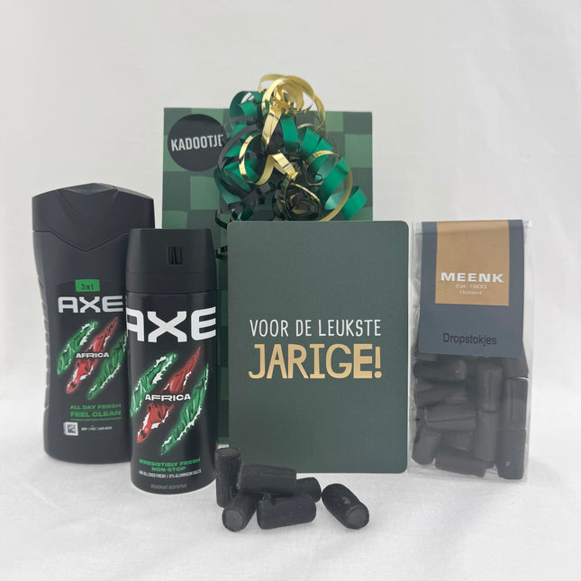 Verjaardag •Cadeaupakket Heren• Axe Africa