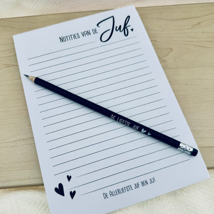Juf •Notitieblok Lijstje van de Juf•