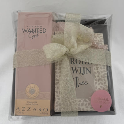 Moederdag •Cadeaupakket Dames• Rode Wijn Thee Azzaro