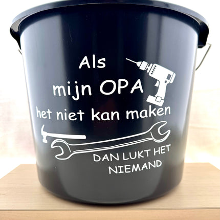 Vaderdag• Opa •Cadeaupakket Klusemmer• Als mijn Opa het niet kan maken..