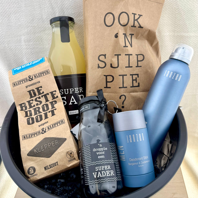 Vaderdag•Cadeaupakket Klusemmer• Mijn papa daar kun je op bouwen..