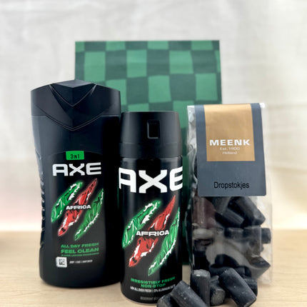 Heren•Cadeaupakket Axe• Africa Fresh & Klassiek