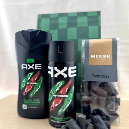 Heren•Cadeaupakket Axe• Africa Fresh & Klassiek